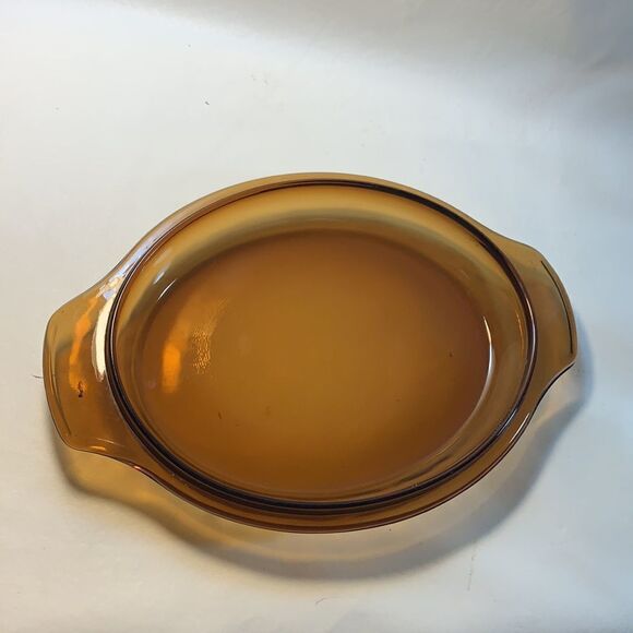 Fire King Anchor Hocking USA Amber 1 1/2 Quart EUC Oven Proof With Lid Vintage - Picture 7 of 7